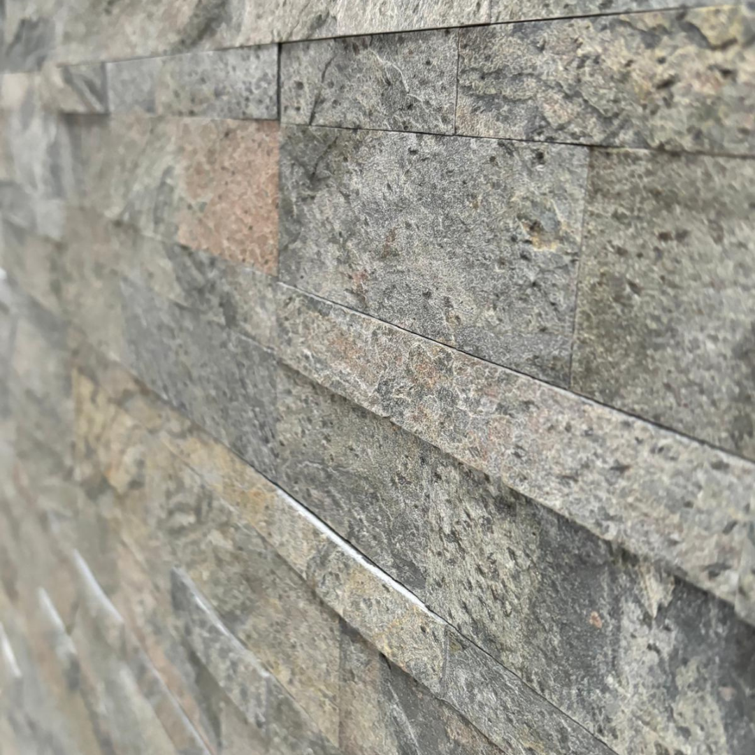BRUSSELS ZINC Quartz Natural Stone Peel & Stick 15 x 60 cm