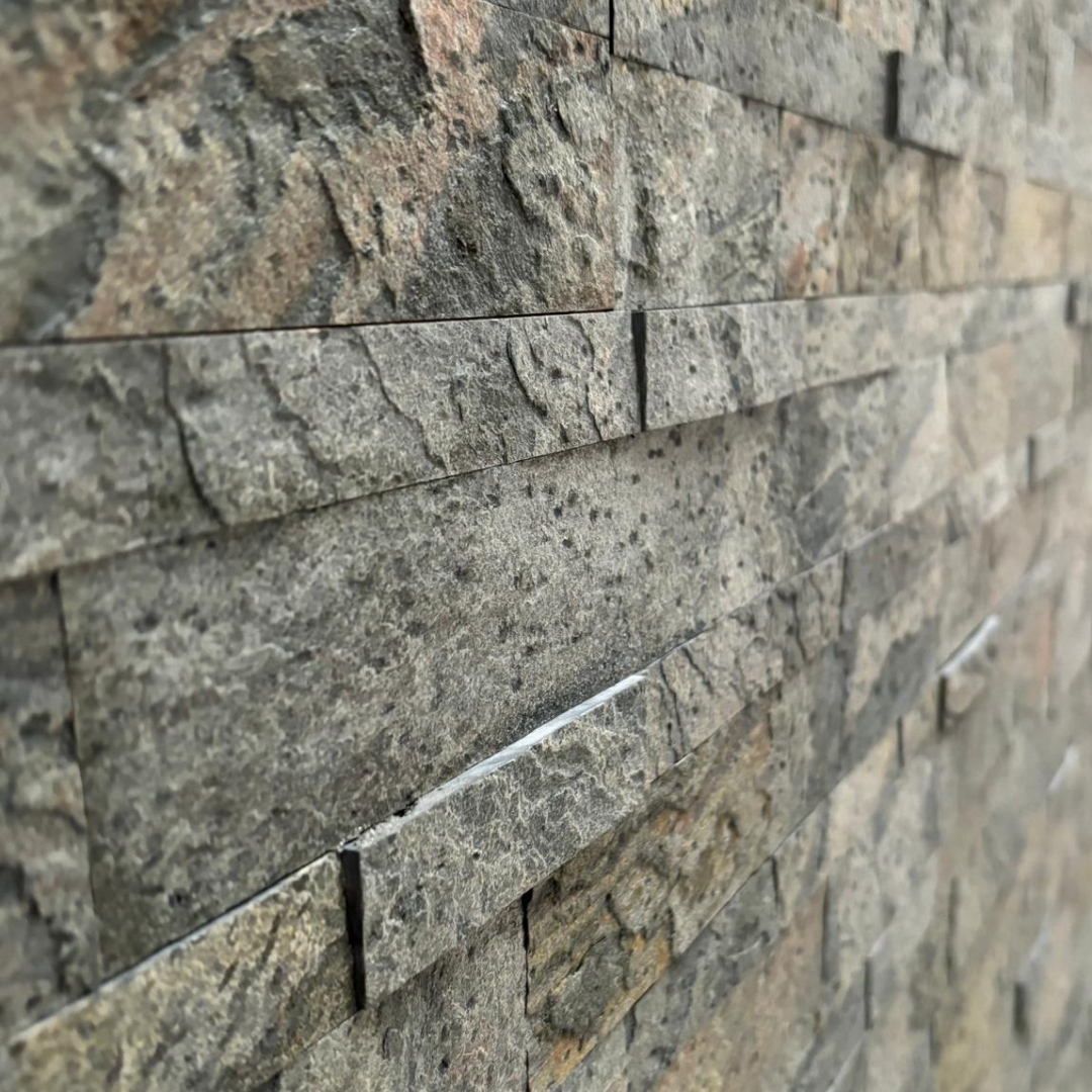 BRUSSELS ZINC Quartz Natural Stone Peel & Stick 15 x 60 cm