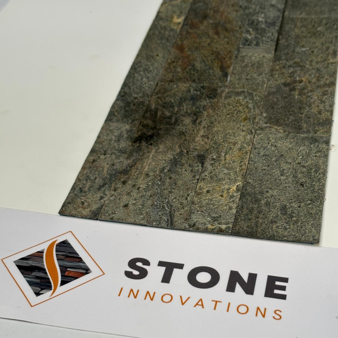 BRUSSELS ZINC Quartz Natural Stone Peel & Stick 15 x 60 cm