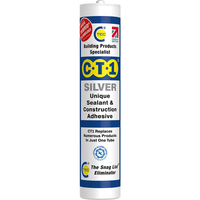 CT1 Adhesive & Sealant 290ml Sølv