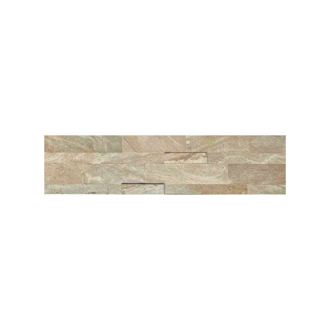 SEOUL AUTUMN Tan Slate Natural Stone Peel & Stick 15 x 60 cm