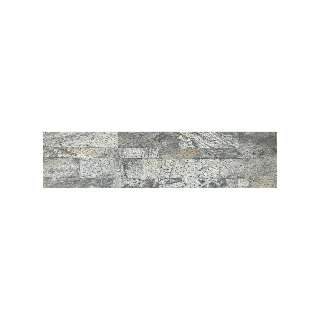 BRUSSELS ZINC Quartz Natural Stone Peel & Stick 15 x 60 cm