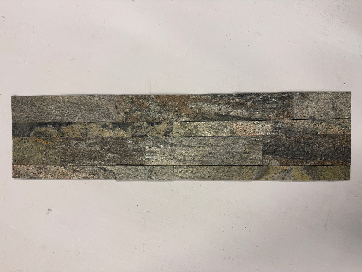 BRUSSELS ZINC Quartz Natural Stone Peel & Stick 15 x 60 cm