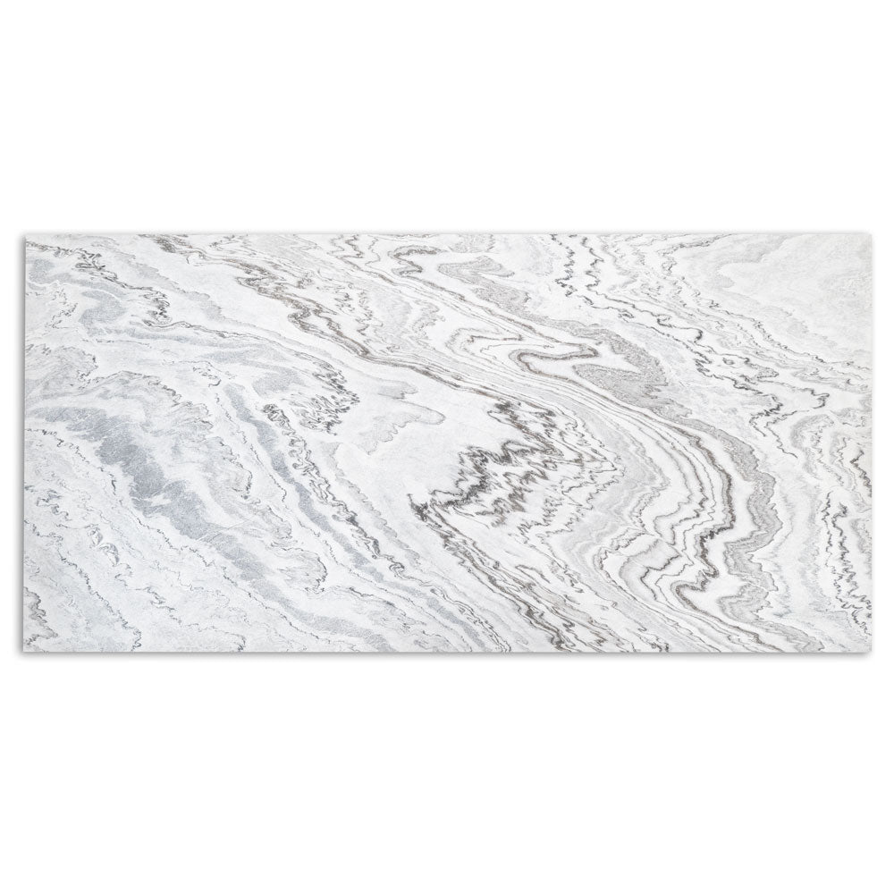 SATVARIO WHITE flexible stone veneer laminate - 122 x 244 x 0.2 cm 