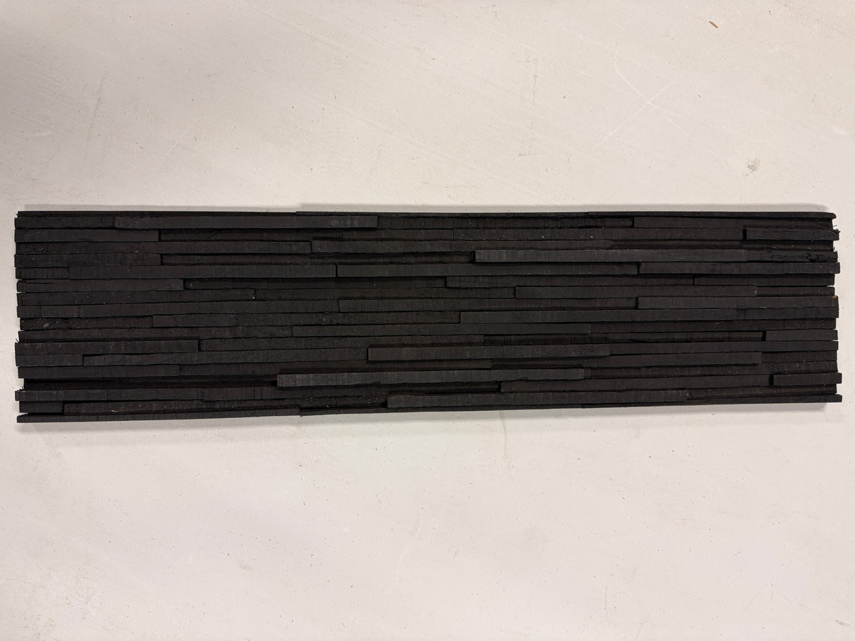 Linear Slimwood Natural Matt Black - 15 x 60 cm