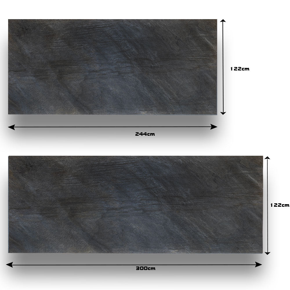 TOKYO EMERALD Large format natural stone veneer sheet - 122 x 300 x 0.2 cm