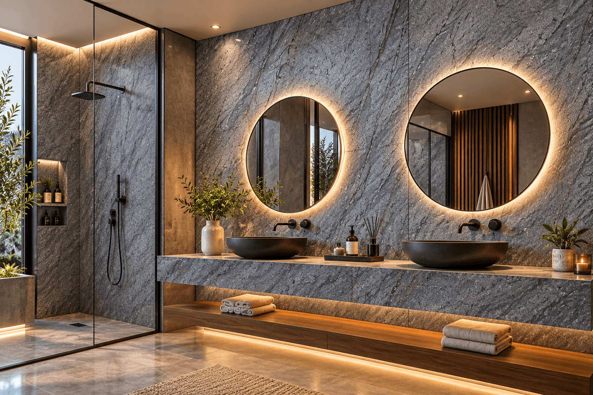 TOKYO EMERALD Large format natural stone veneer sheet - 122 x 300 x 0.2 cm