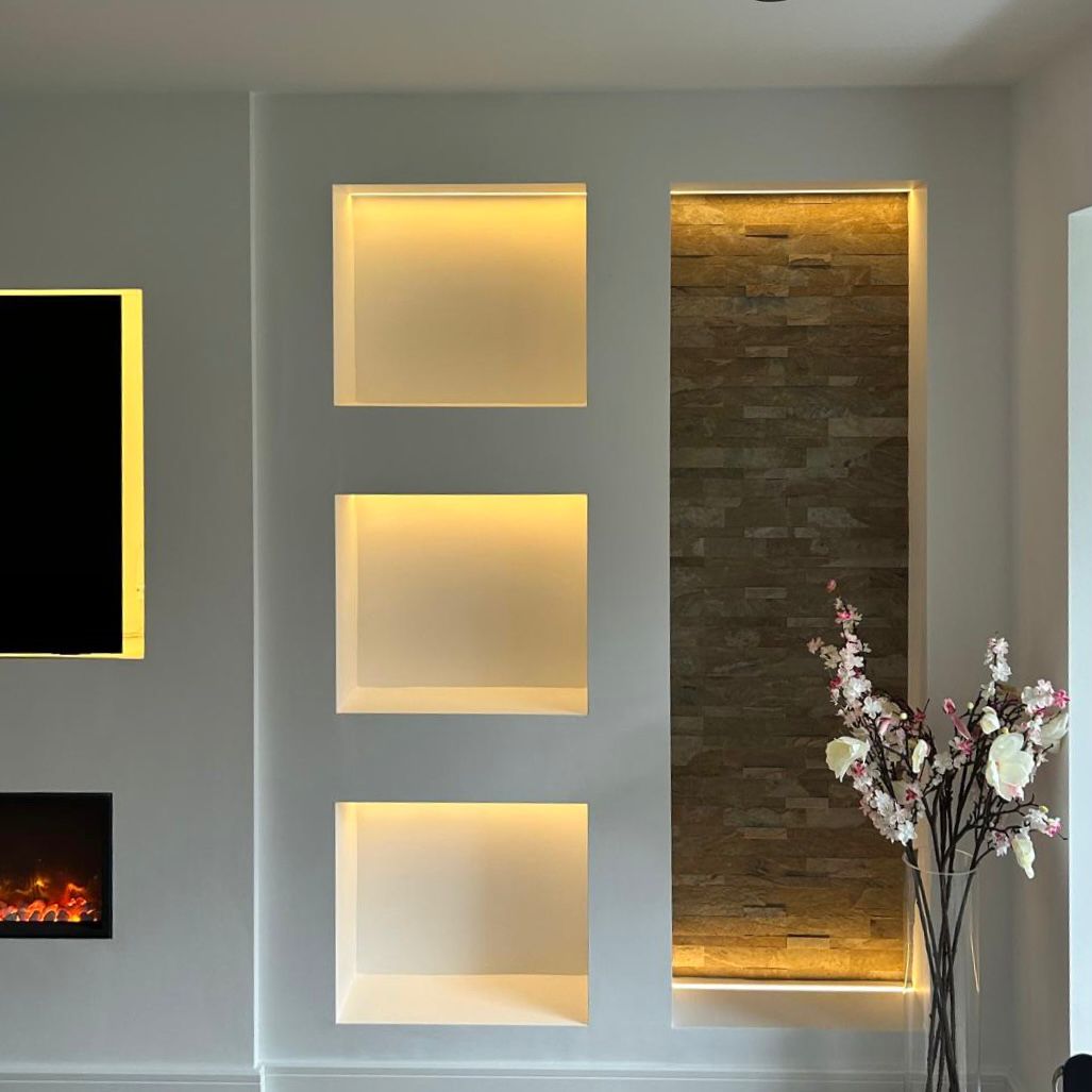 AUTUMN TAN Split Face Slate Natural Stone Peel & Stick Wall Tile - 15 x 60cm