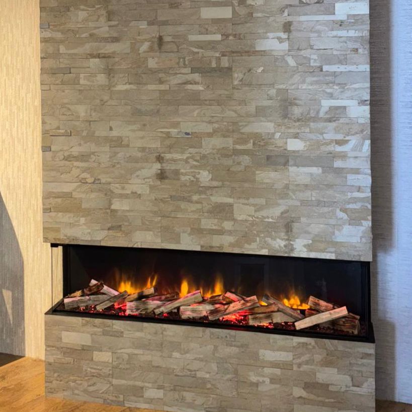 SEOUL AUTUMN Tan Slate Natural Stone Peel & Stick 15 x 60 cm