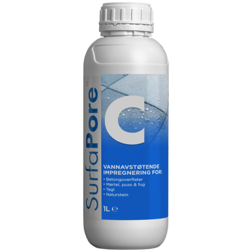 SurfaPore C vannavstøtende impregnering – flaske 1 liter